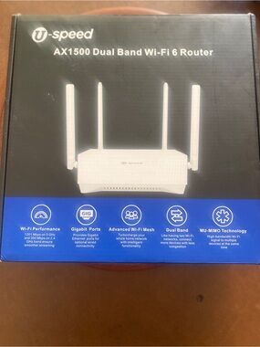 AX1500 Dual Band Wi‑Fi 6 Router — White